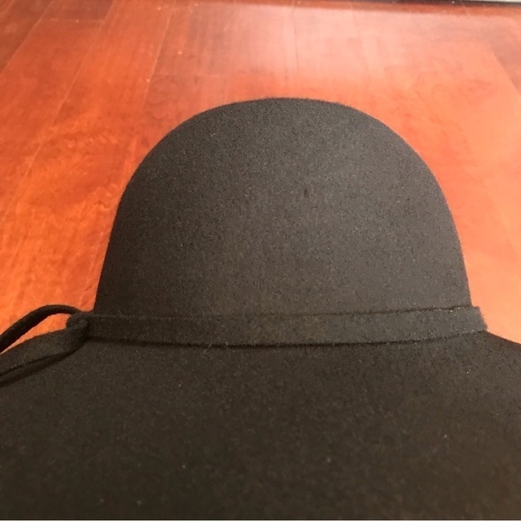 100% Wool Classic Boho Black Floppy Hat - Picture 5 of 8